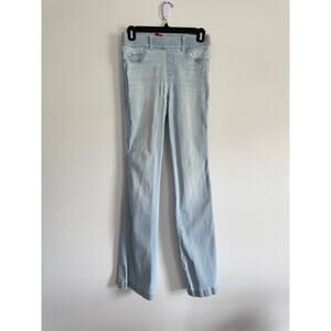 Spanx Women’s Jeans Size Small Petite Light Wash Denim Bootcut Pull-On Jeggings